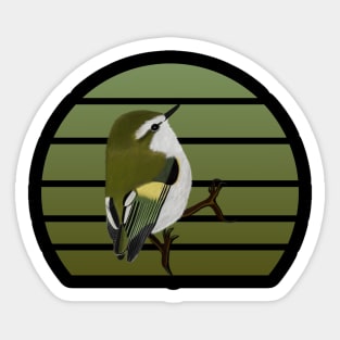 jz.birds Rifleman Bird Animal Art Sticker